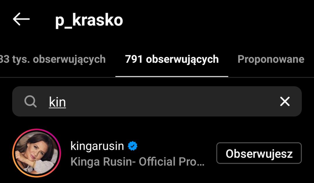 Piotr Kraśko obserwuje Kingę Rusin