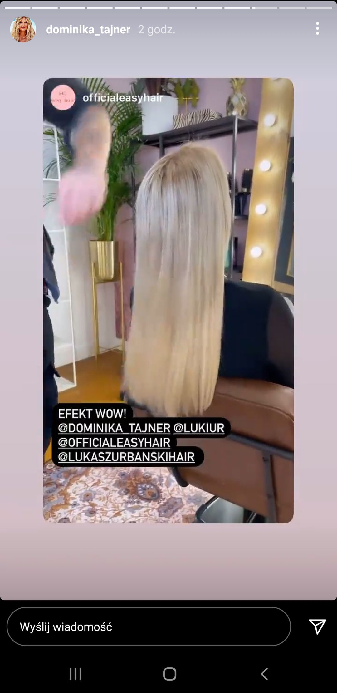 Dominika Tajner ma nową fryzurę