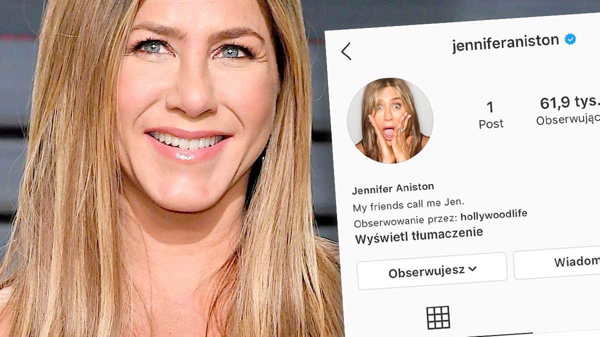 Jennifer Aniston założyła Instagrama! Już pierwsze zdjęcie przejdzie do historii