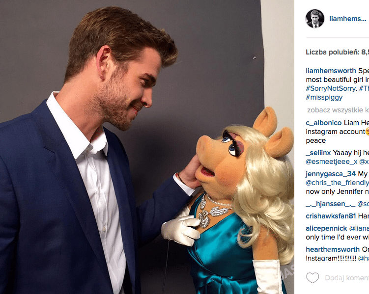 Pierwsze zdjęcie Liama Hemswortha na Instagramie
