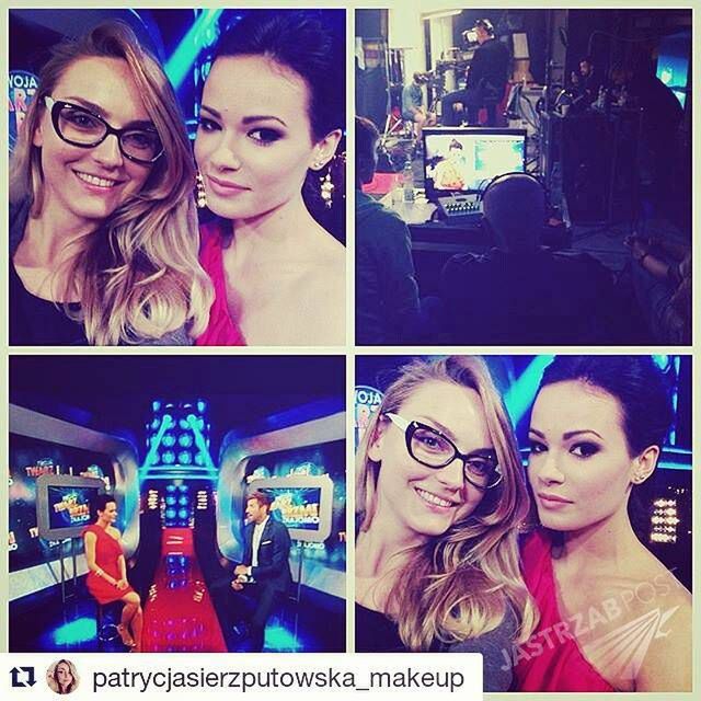 Natalia Szroeder podczas nagrań