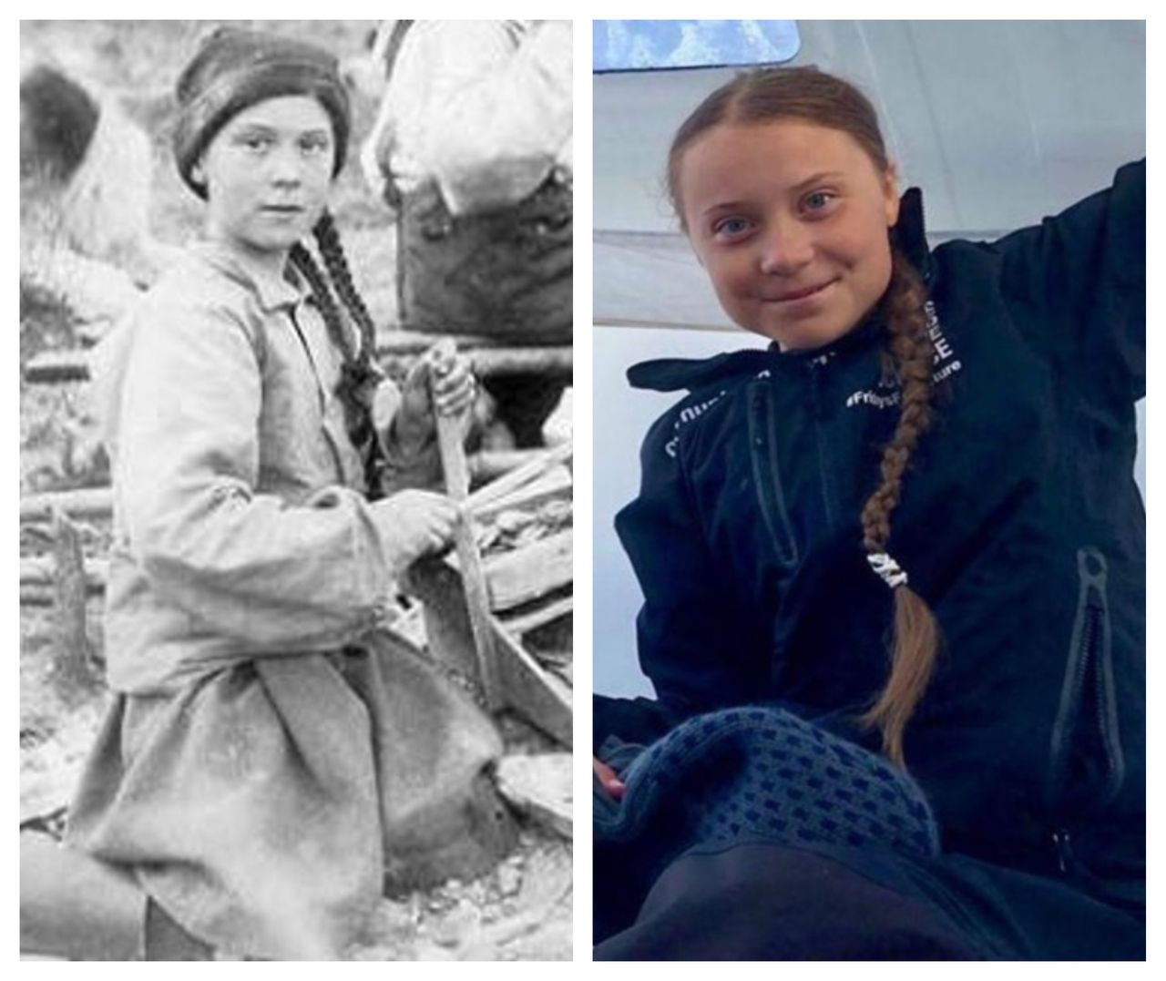 Greta Thunberg na zdjęciu z 1898 roku? Zaskakujące podobieństwo