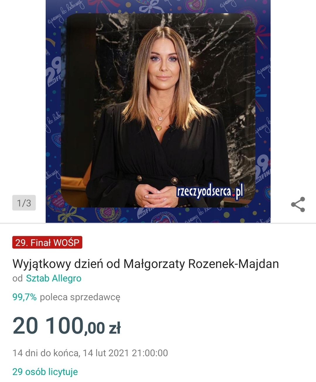 Małgorzata Rozenek - WOŚP 2021