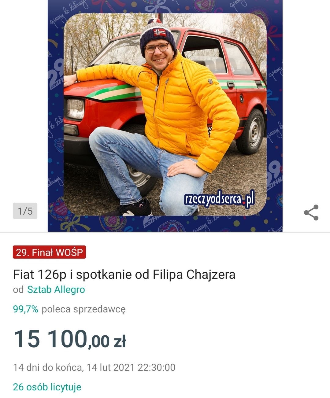 Filip Chajzer - WOŚP 2021