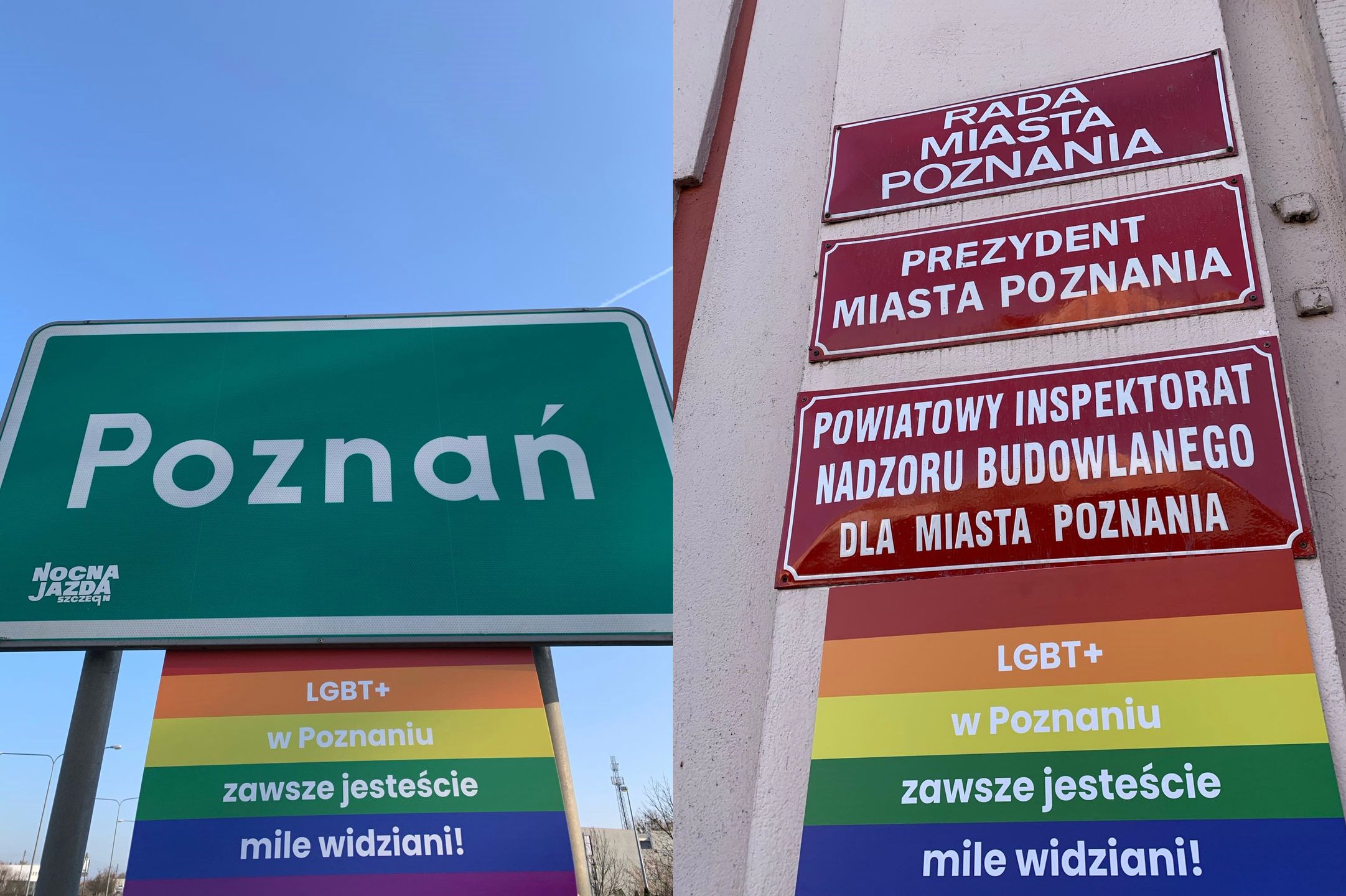 Poznań pierwszą "strefą LGBT"? Tęczowe tablice zawitały w mieście