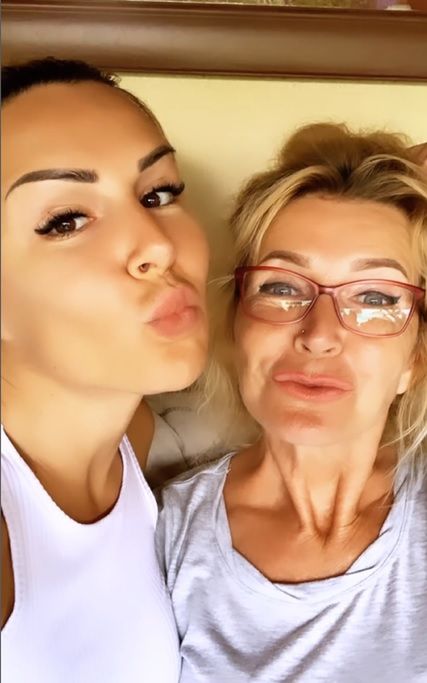 Blanka Lipińska z mamą