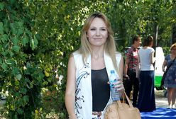 Zjawiskowa Anna Guzik w prześwitującej bluzce na prezentacji ramówki TVN