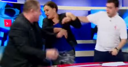 Wściekłe pięści polityków. Top 6 bijatyk w gruzińskiej telewizji