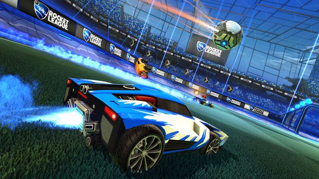 Screen z gry "Rocket League" 