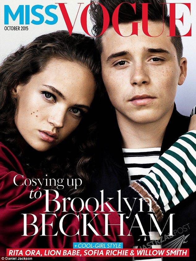 Brooklyn Beckham na okładce Miss Vogue - październik 2015