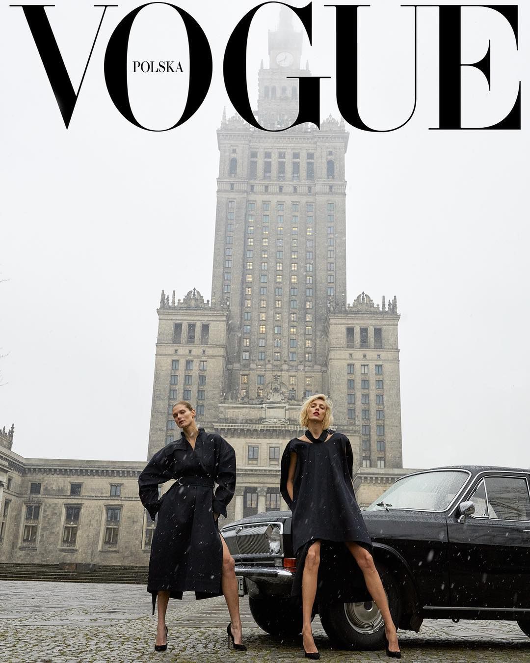 VOGUE Polska - pierwszy numer, okładka – Anja Rubik i Małgosia Bela