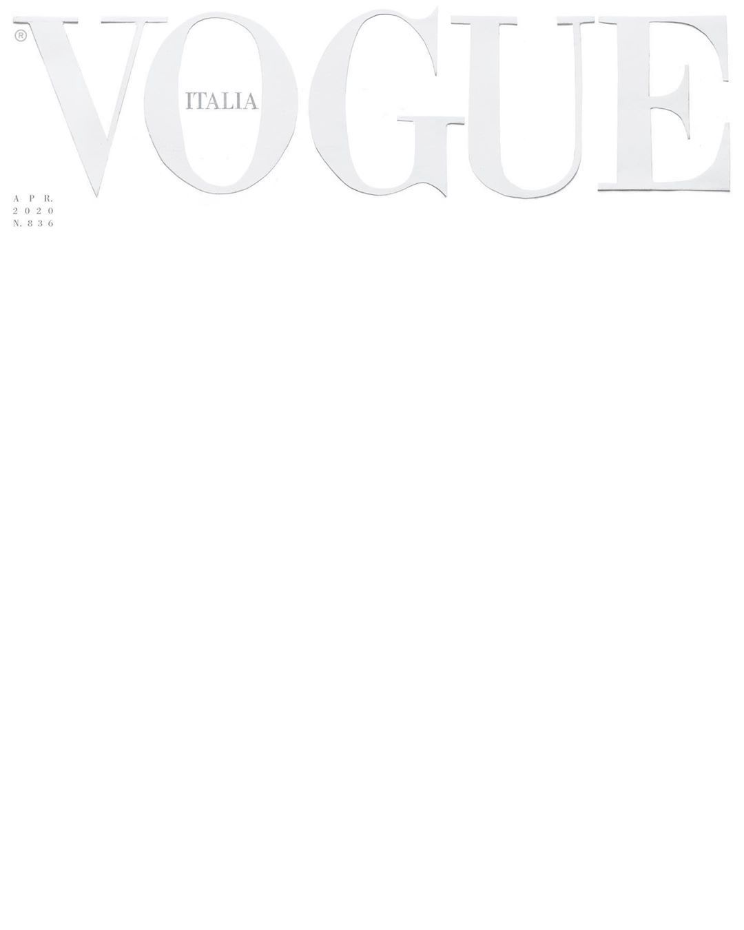 Vogue Italia – kwiecień 2020