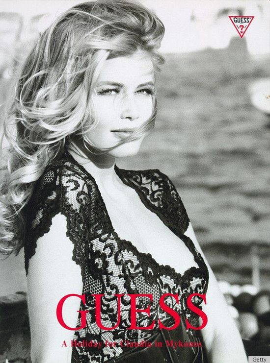 Clauda Schiffer w kampanii GUESS