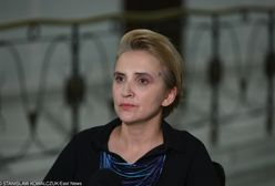 Awantura w studiu. Scheuring-Wielgus w koszulce "Jarosław Kaczyński jest tchórzem"