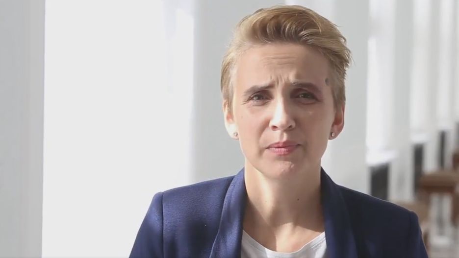 Joanna Scheuring-Wielgus w spocie Nowoczesnej