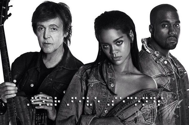 Rihanna, Kanye West i Paul McCartney w muzycznym trio