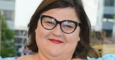 Dominika Gwit w kwiecistej sukience. Uśmiech nie schodził jej z twarzy