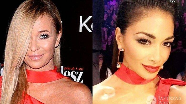 Nicole Scherzinger i Joanna Przetakiewicz w sukni La Mania