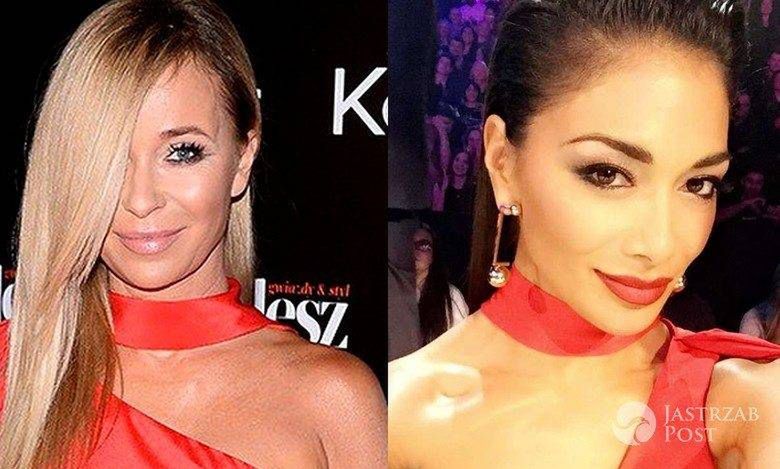 Nicole Scherzinger i Joanna Przetakiewicz w sukni La Mania