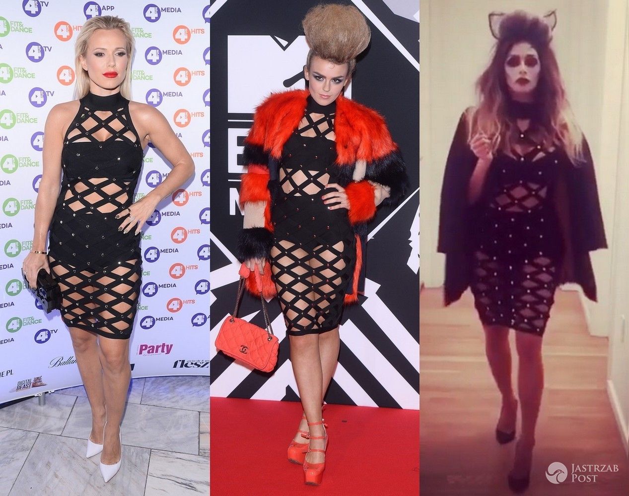 Doda, Tallia Storm, Nicole Scherzinger w sukience House of CB