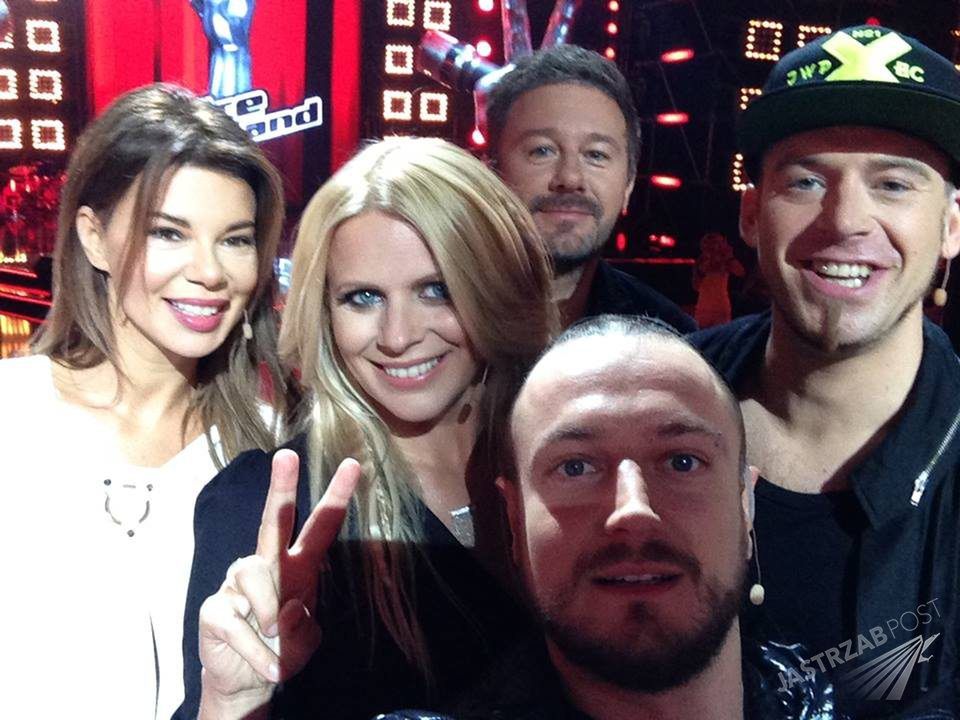 Selfie trenerów 6 edycji The Voice of Poland - Edyta Górniak, Maria Sadowska, Andrzej Piaseczny, Tomson i Baron