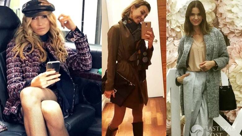 gwiazdy w jesiennych stylizacjach