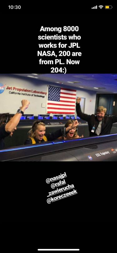 Joanna Kulig w siedzibie NASA