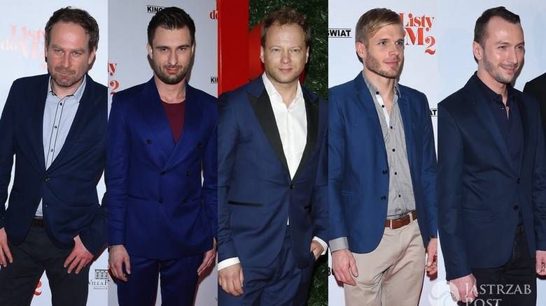 Gwiazdy w granatowych marynarkach i garniturach na premierze "Listów do M. 2"