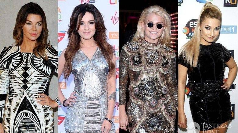 Gwiazdy w sukienkach mini z cekinów