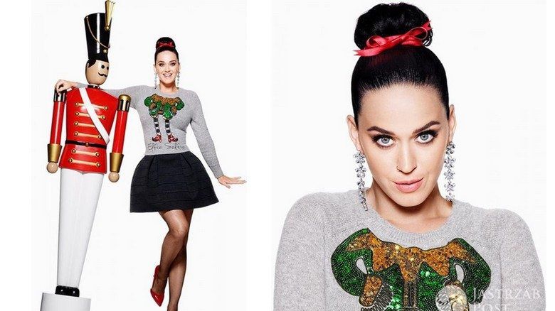 Katy Perry w świątecznej kampanii H&M 2015 (fot. H&M)