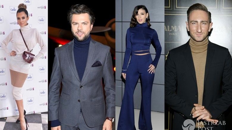 Gwiazdy w sweterkach i bluzkach z golfem