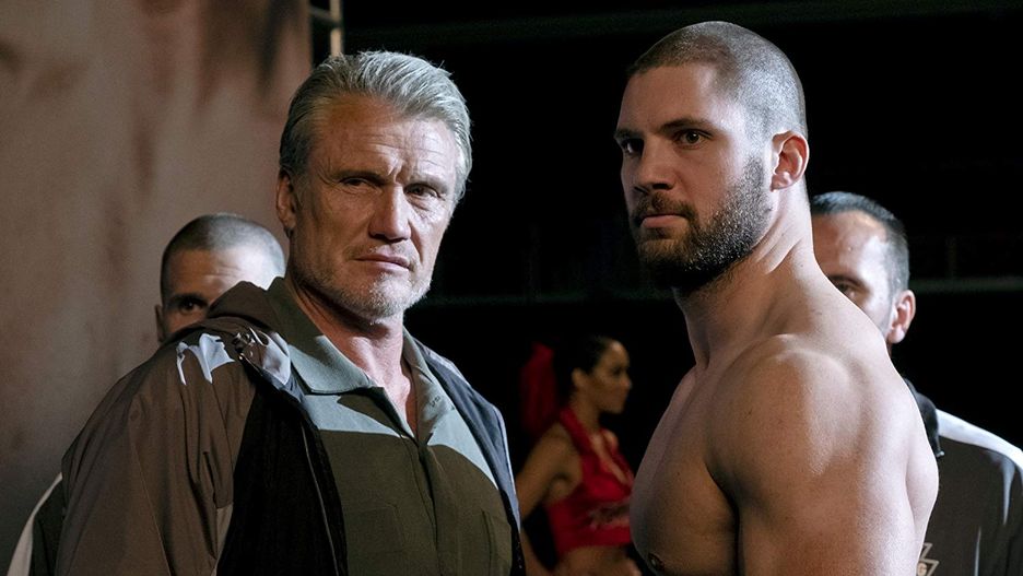 Dolph Lundgren i Florian Munteanu jako Ivan i Viktor Drago w "Creed II"