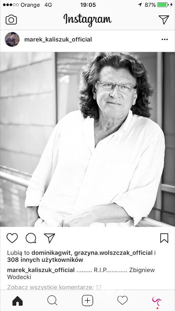 Marek Kaliszuk żegna Zbigniewa Wodeckiego