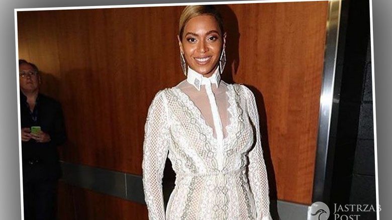 Suknia: Inbal Dror, kolczyki: Lorraine Schwartz. Beyonce, Grammy 2016 (fot. Instagram)
