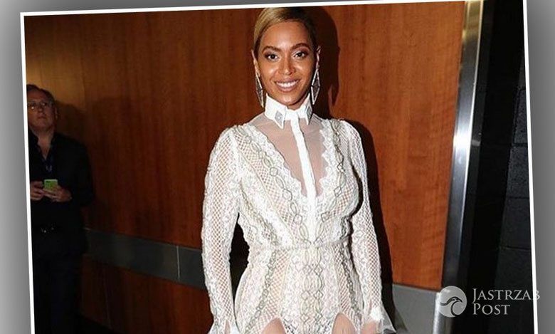 Suknia: Inbal Dror, kolczyki: Lorraine Schwartz. Beyonce, Grammy 2016 (fot. Instagram)