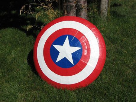 Flying Captain America Shield