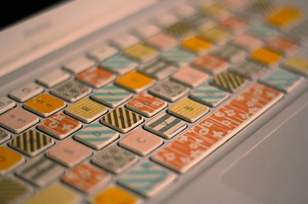 Washi Tape Laptop Keyboard