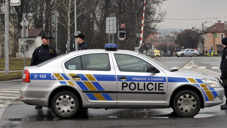 Czescy policjanci zamknęli plac Masaryka w Przybramie