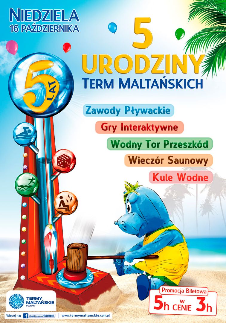 5 urodziny Term Maltańskich. Zawody pływackie, szalona zabawa i urodzinowa promocja