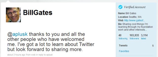 Ciekawostka: Bill Gates zdobył 100 tysięcy znajomych w osiem godzin 2