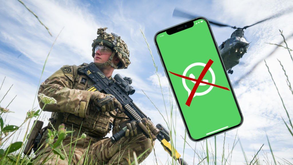 Brytyjscy żołnierze nie mogą korzystać z WhatsAppa.