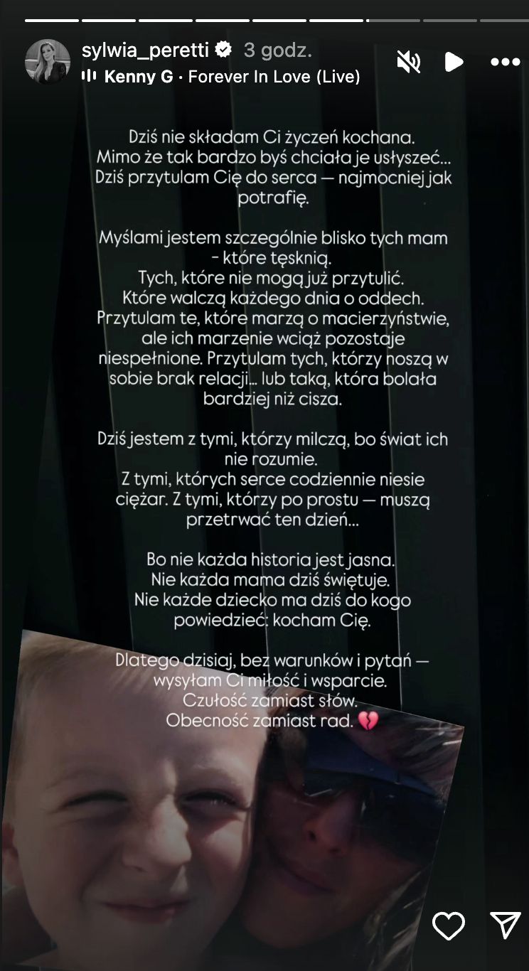Sylwia Peretti dodała emocjonalny wpis