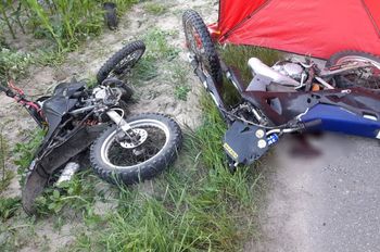 Tragiczny wypadek dwóch motocykli. Nie żyje 18-latek, drugi kierowca trafił do szpitala!