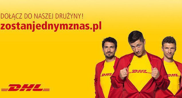 Robert Lewandowski i piłkarze Bayernu Monachium w kampanii DHL Supply Chain