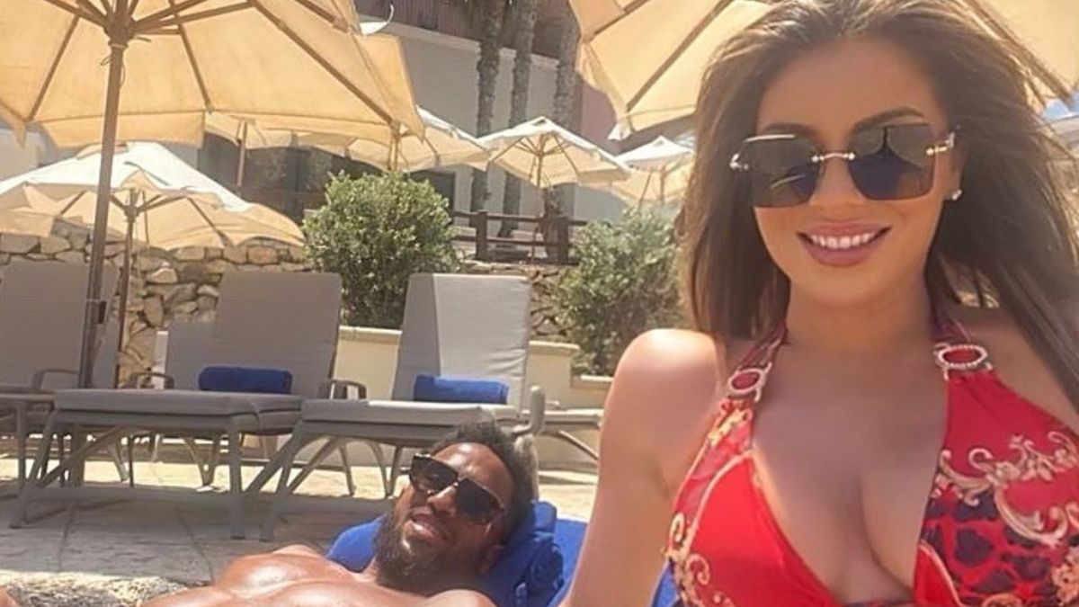 Hazel O'Sullivan i jej partner Andros Townsend