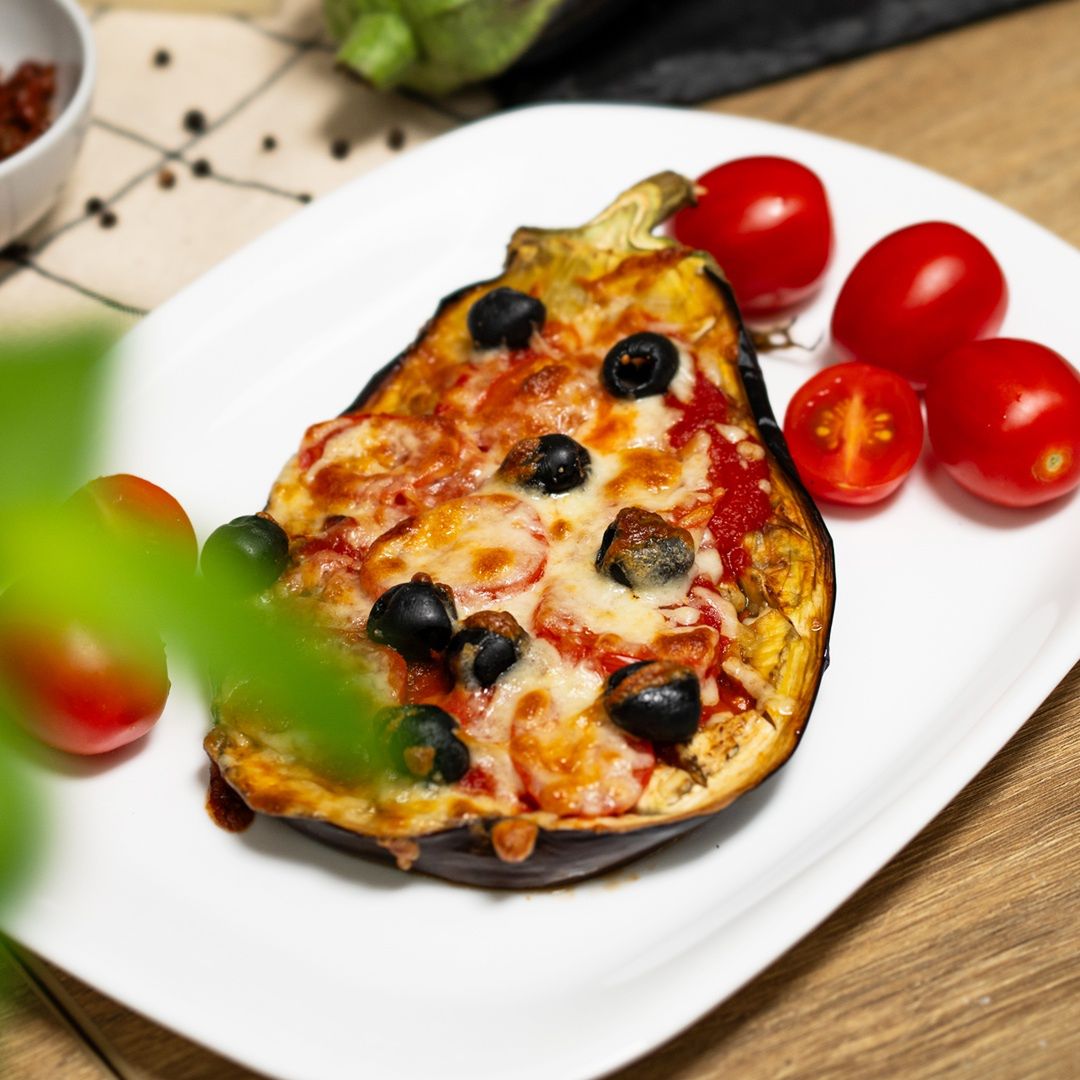 Aubergine a'la pizza