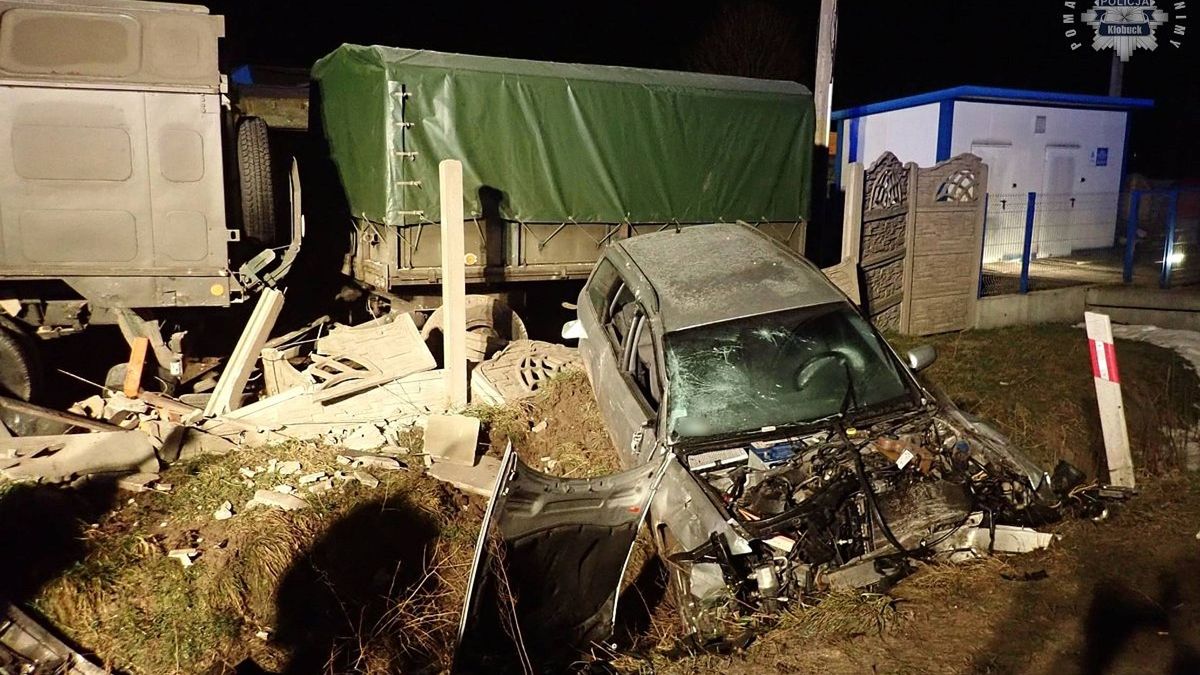 Pijany kierowca potrącił pijanego pieszego