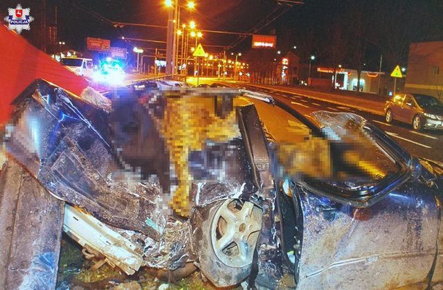 Troje nastolatków zginęło w wypadku w Lublinie [Mamy foto]
