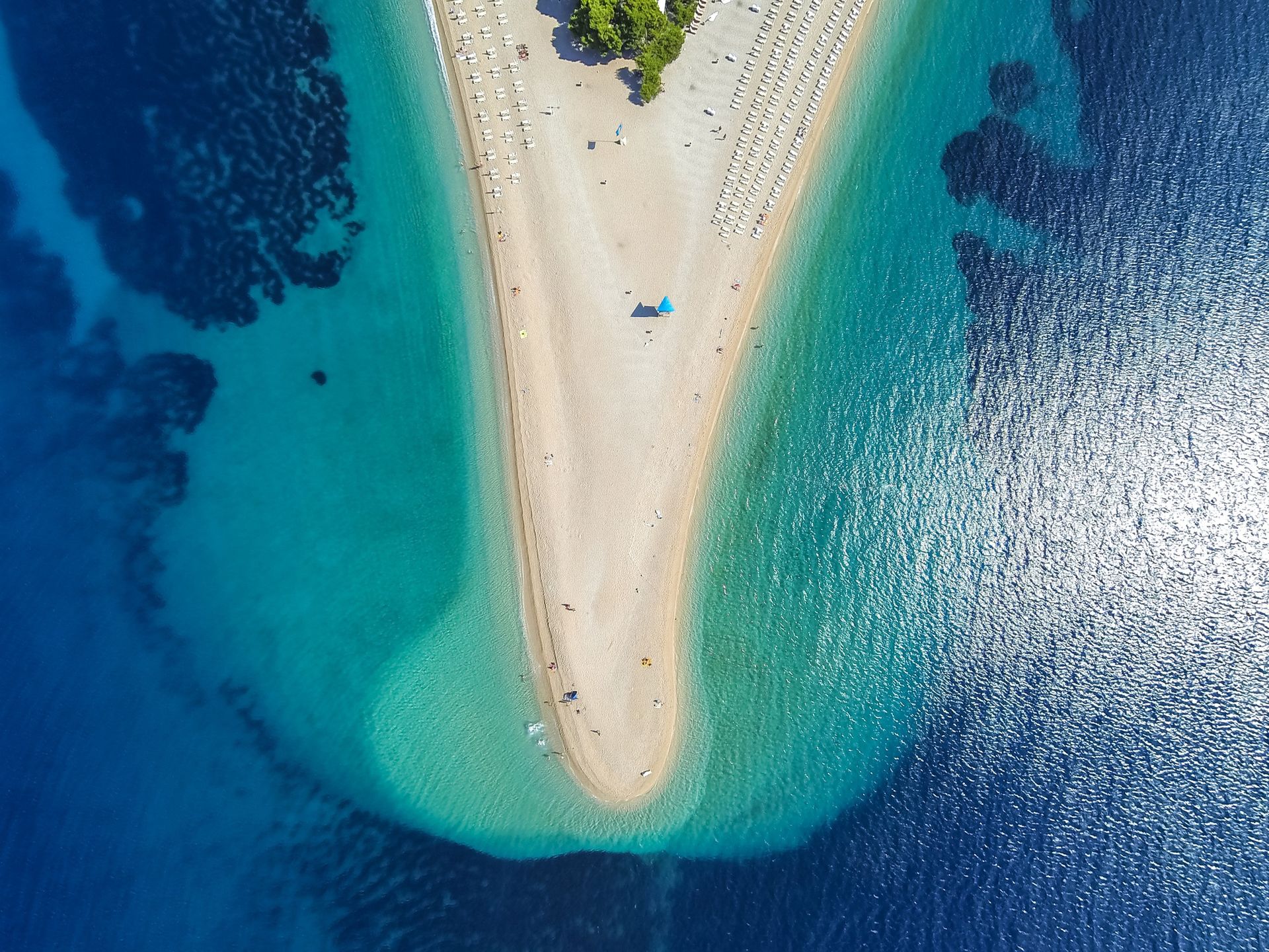 Zlatni rat to świetne miejsce do plażowania