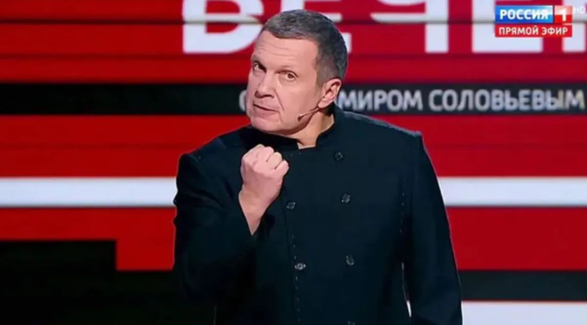Władimir Sołowjow w programie na antenie Rossija 1